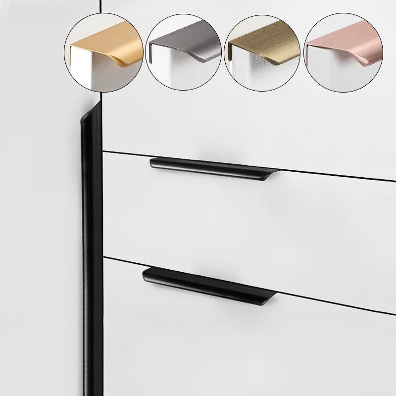 Furniture Hardware Black - 1PC Modern Furniture Hidden Drawer Handle