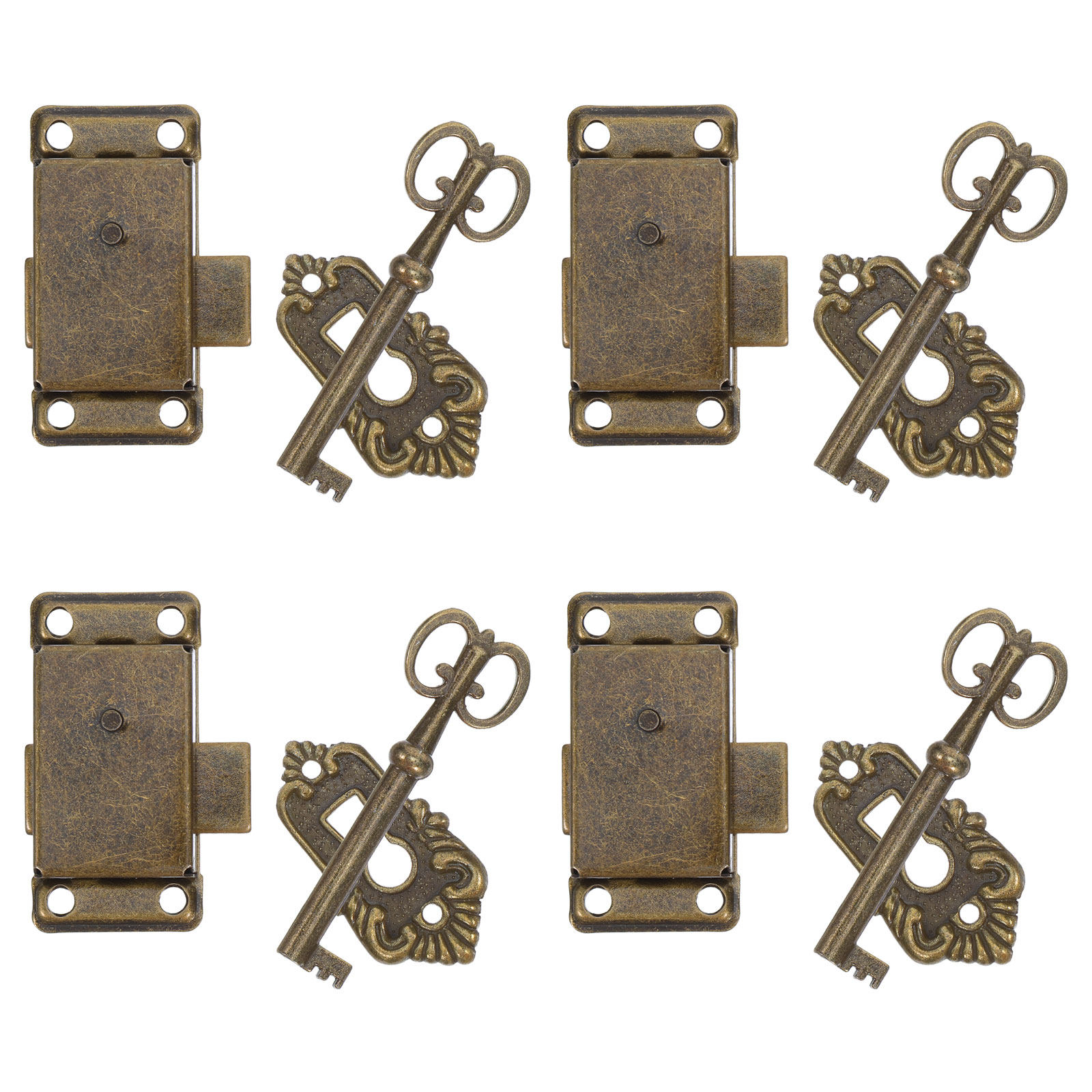 Furniture Hardware Locks - 4Sets Furniture Cabinet Locks Iron Retro