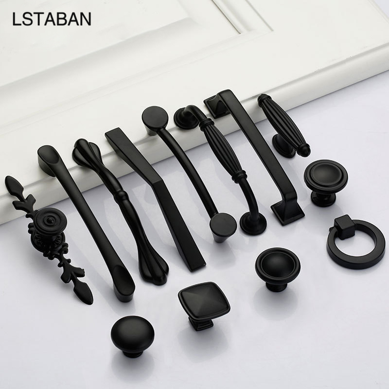 Solid Modern Simple Furniture  - Furniture Hardware Black recension och pris