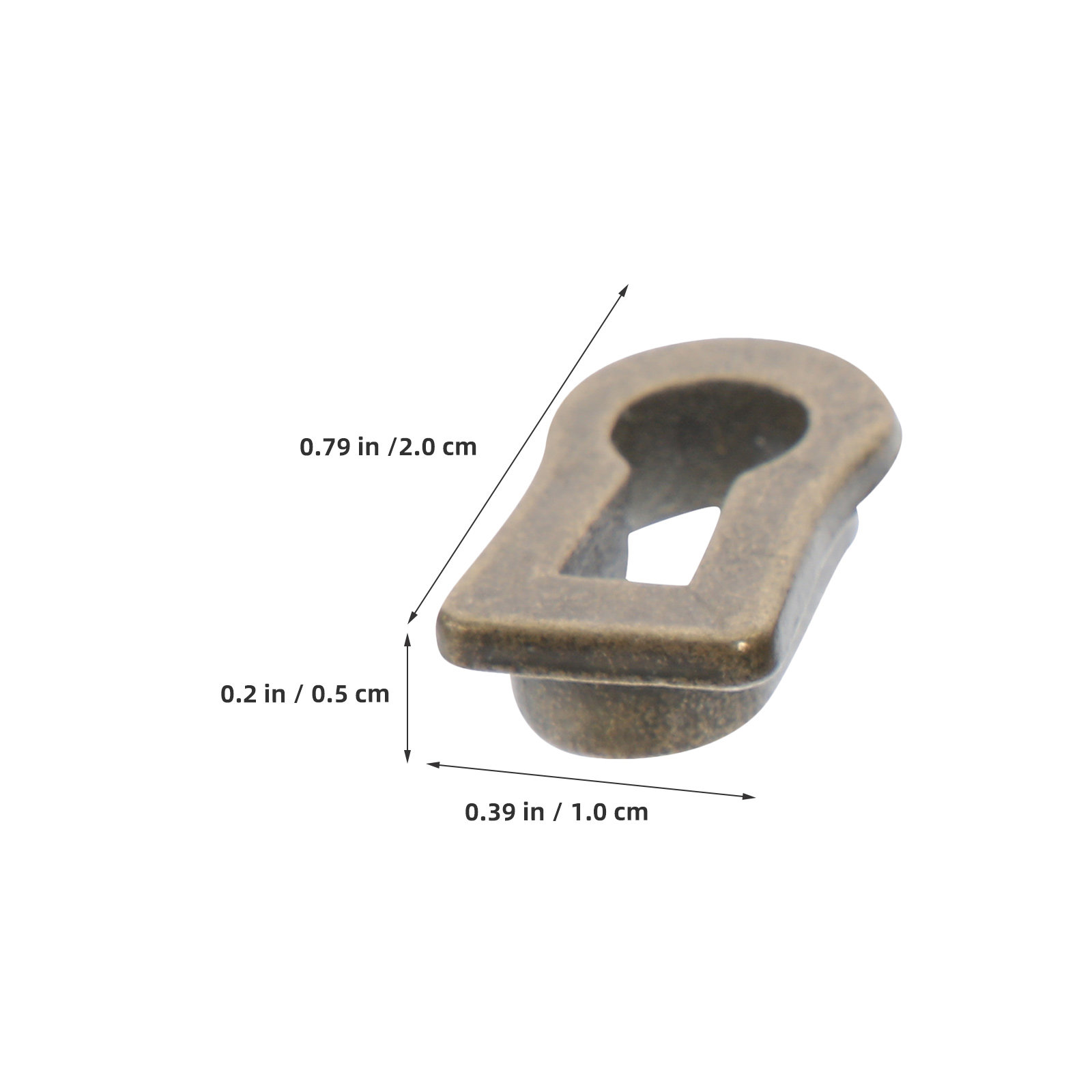 12Pcs Oval Zinc Alloy Keyhole  - Furniture Hardware Locks recension och pris