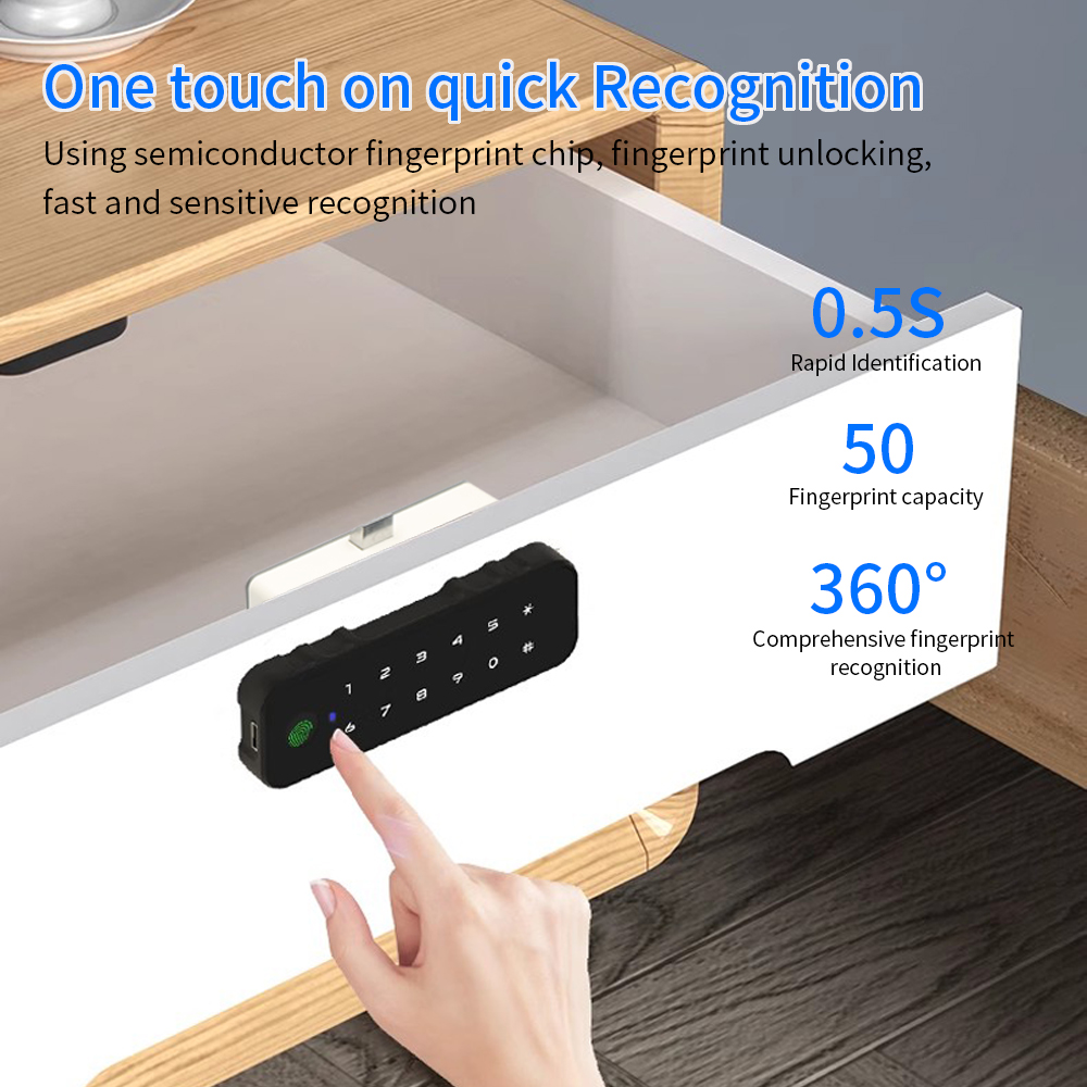 Tuya Bluetooth Smart Wood Cabi - Furniture Hardware Locks recension och pris