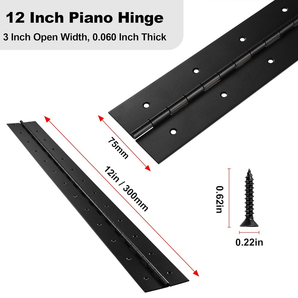 6in-20in Black Piano Hinges He - Piano Hinge Continuous recension och pris
