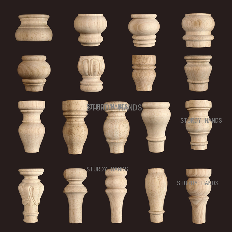 1pc Furniture Round Solid Wood - Furniture Hardware Replacement recension och pris