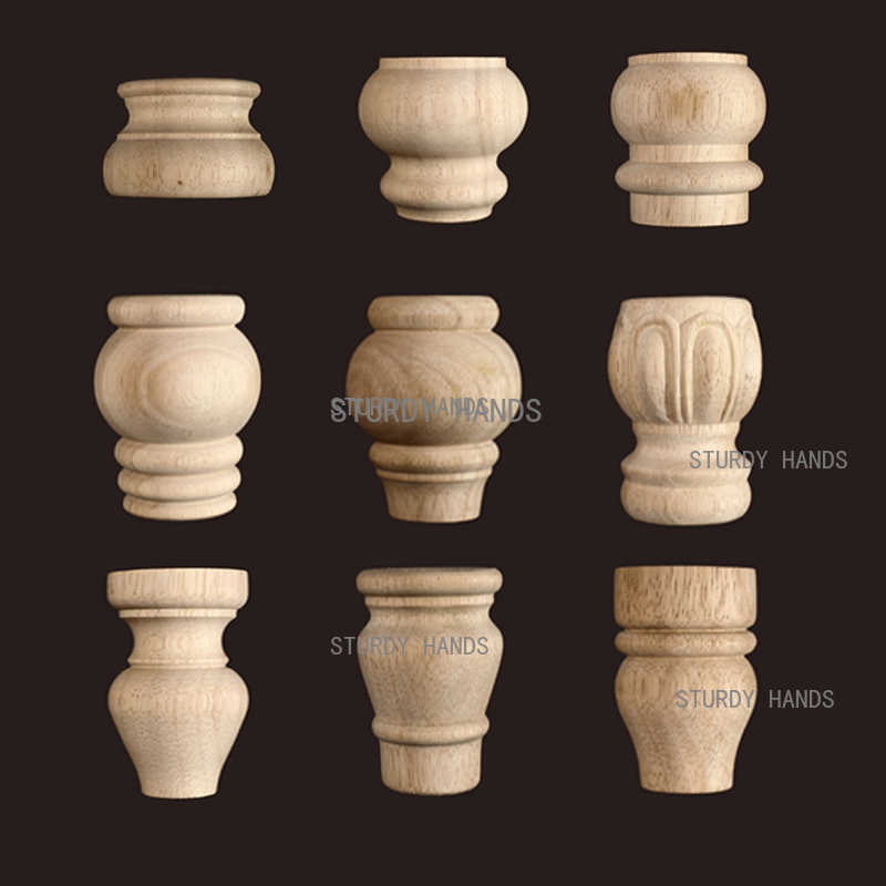 1pc Furniture Round Solid Wood - Furniture Hardware Replacement recension och pris