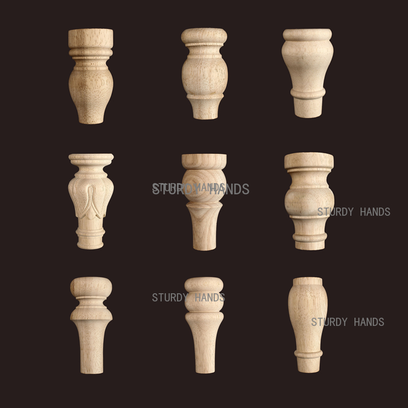 1pc Furniture Round Solid Wood - Furniture Hardware Replacement recension och pris