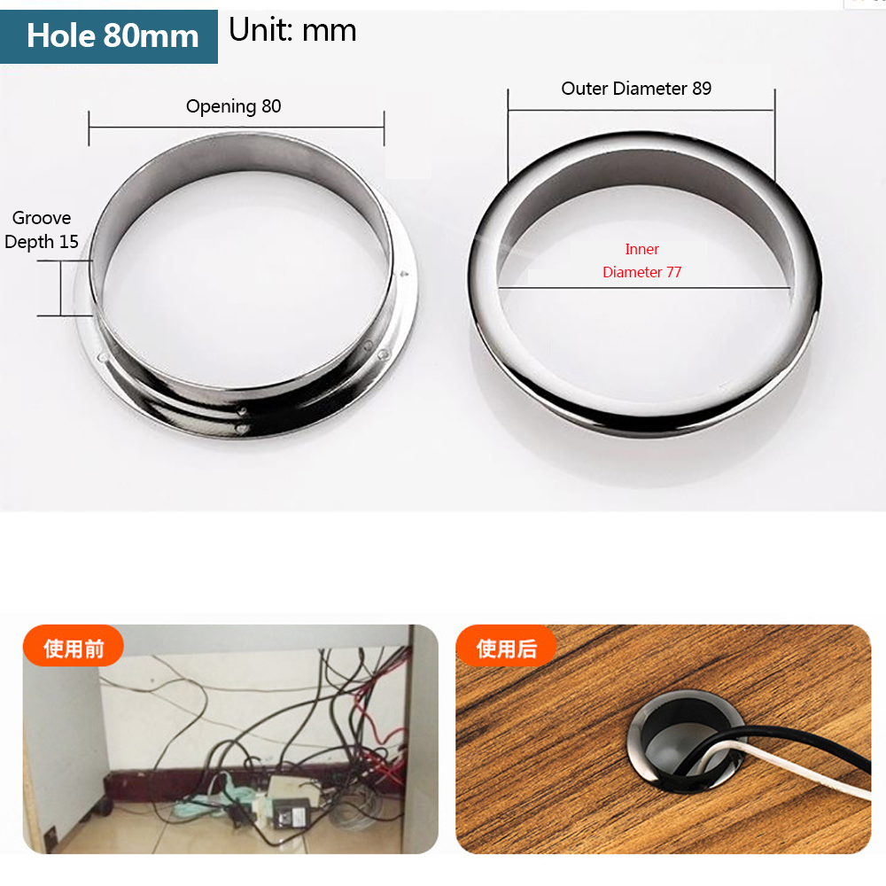 Wire Hole Cover Computer Table - Furniture Hardware Decorative recension och pris