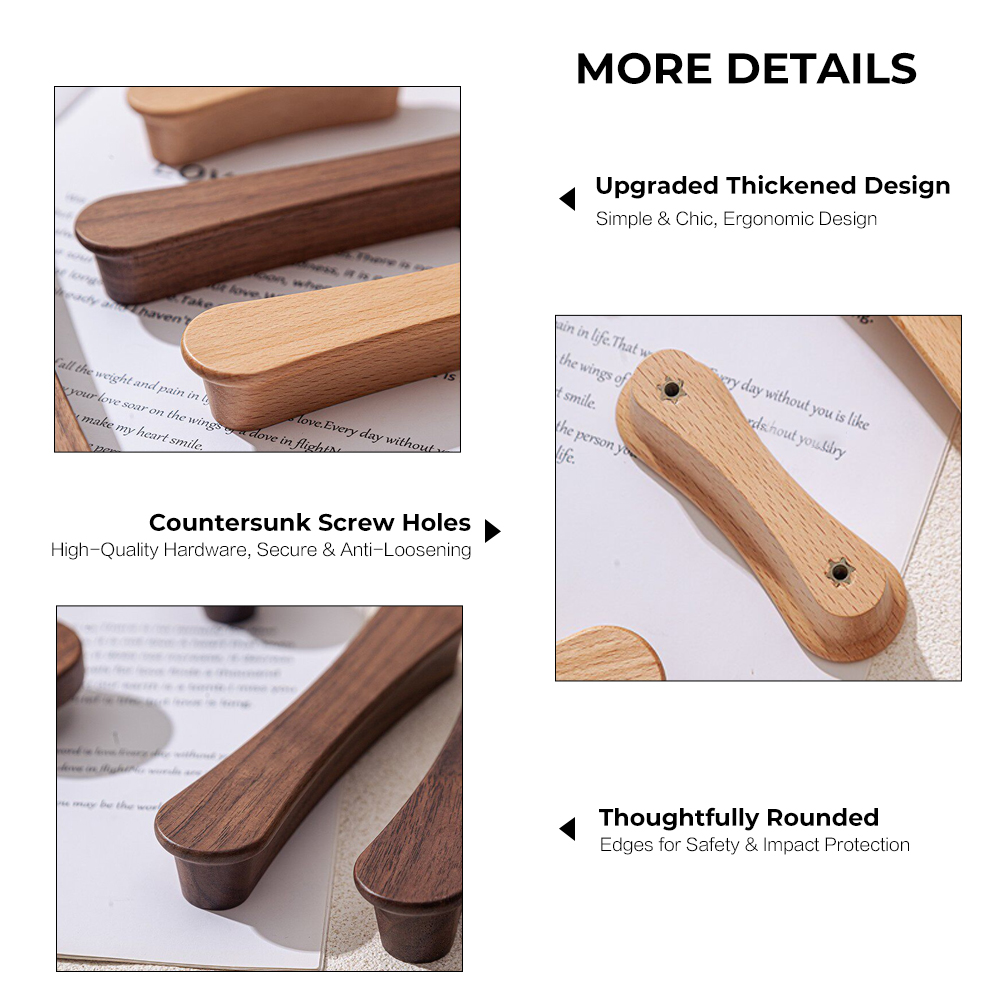 Black Walnut Cabinet Handles W - Furniture Hardware Black recension och pris
