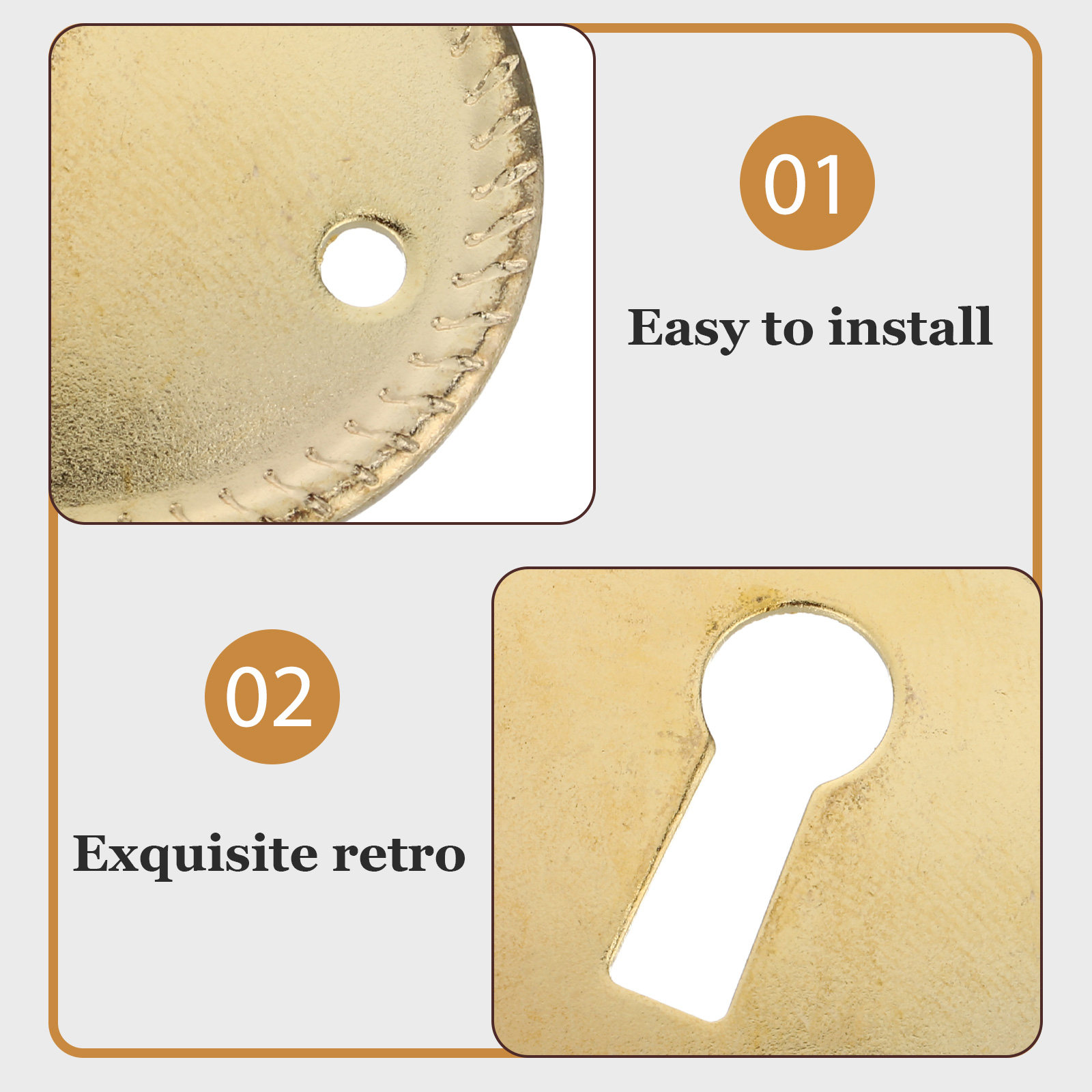 20Pcs Vintage Oval Keyhole Cov - Furniture Hardware Decorative recension och pris