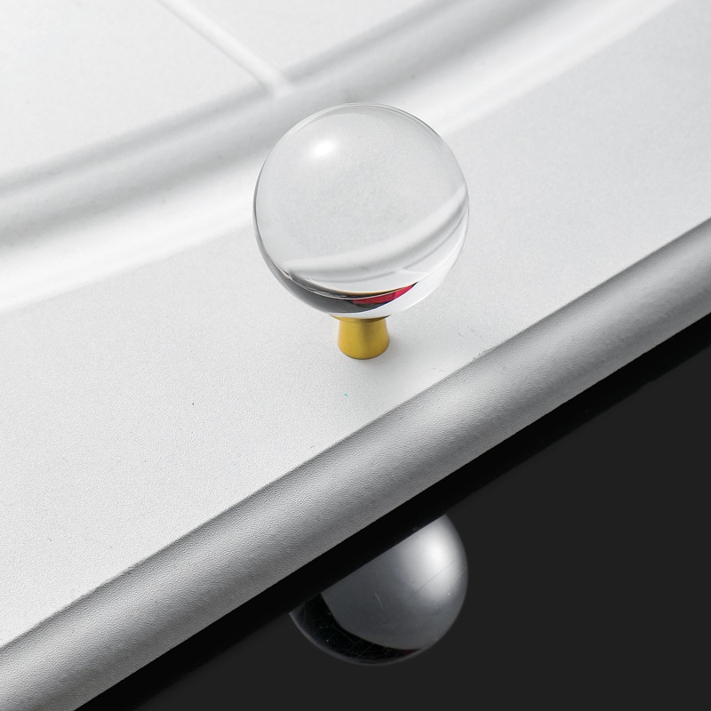 Crystal Ball Knob Single Hole  - Furniture Hardware High End recension och pris