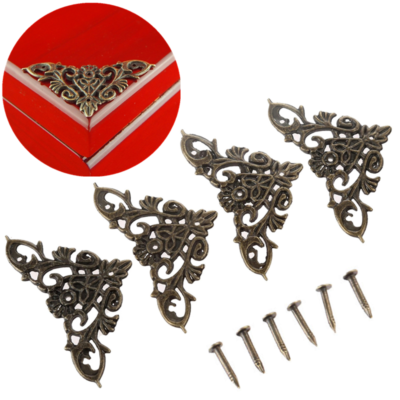 12pcs Antique Corner Brackets  - Furniture Hardware Decorative recension och pris