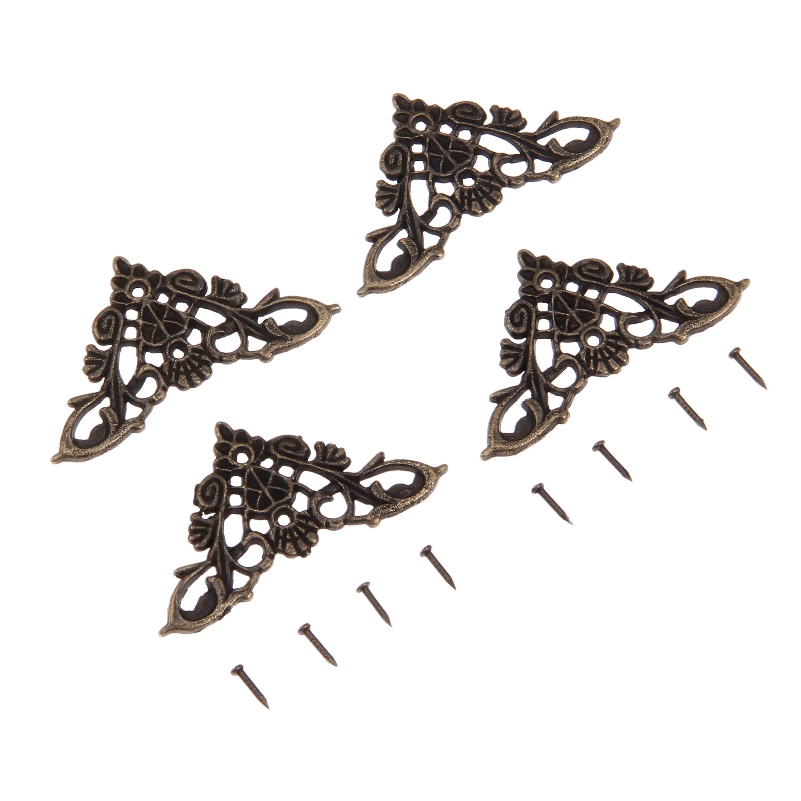 12pcs Antique Corner Brackets  - Furniture Hardware Decorative recension och pris