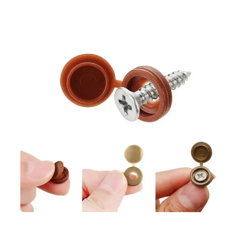 10/500pcs Screw Decorative Cap - Furniture Hardware Black recension och pris