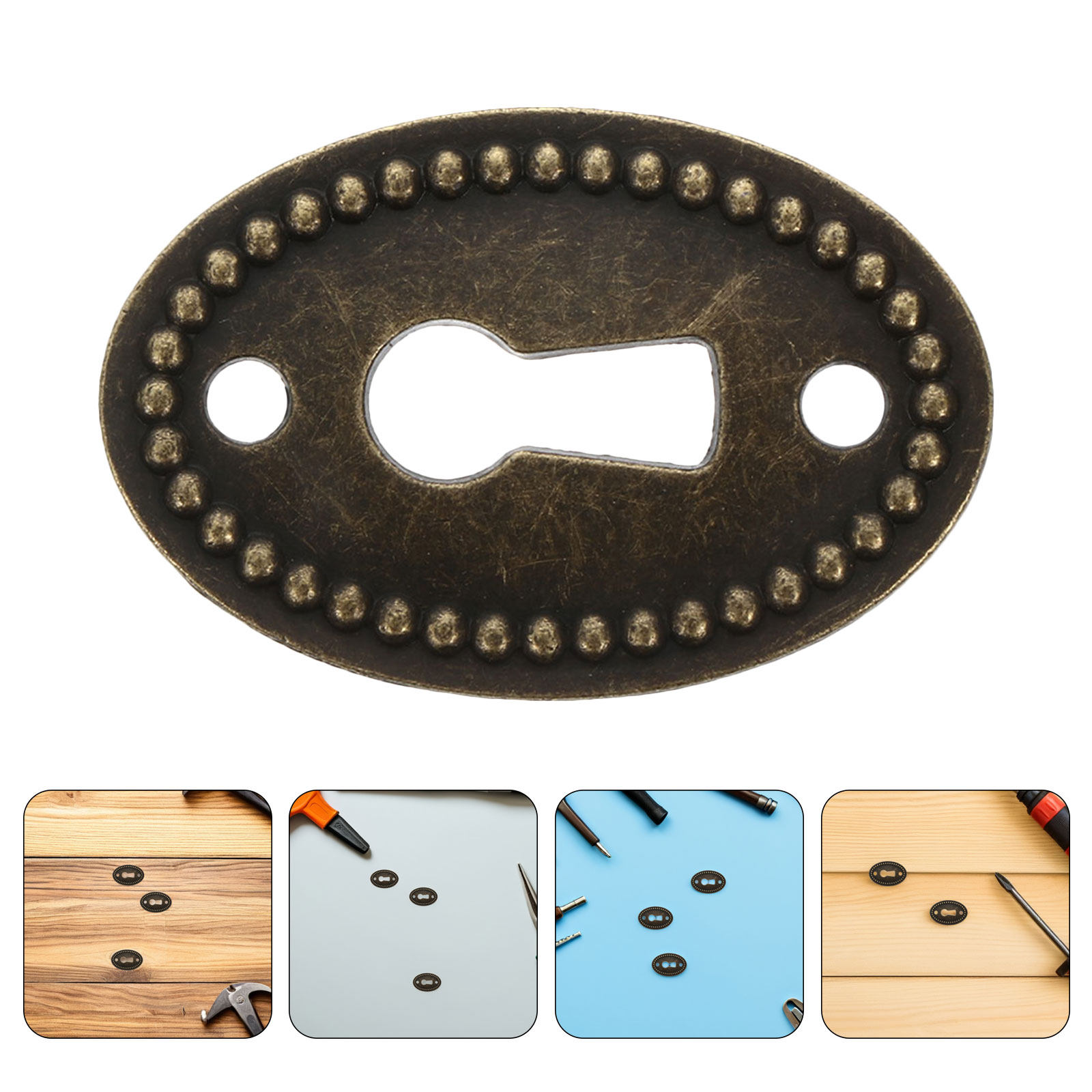 16Pcs Zinc Alloy Vintage Oval  - Furniture Hardware Decorative recension och pris