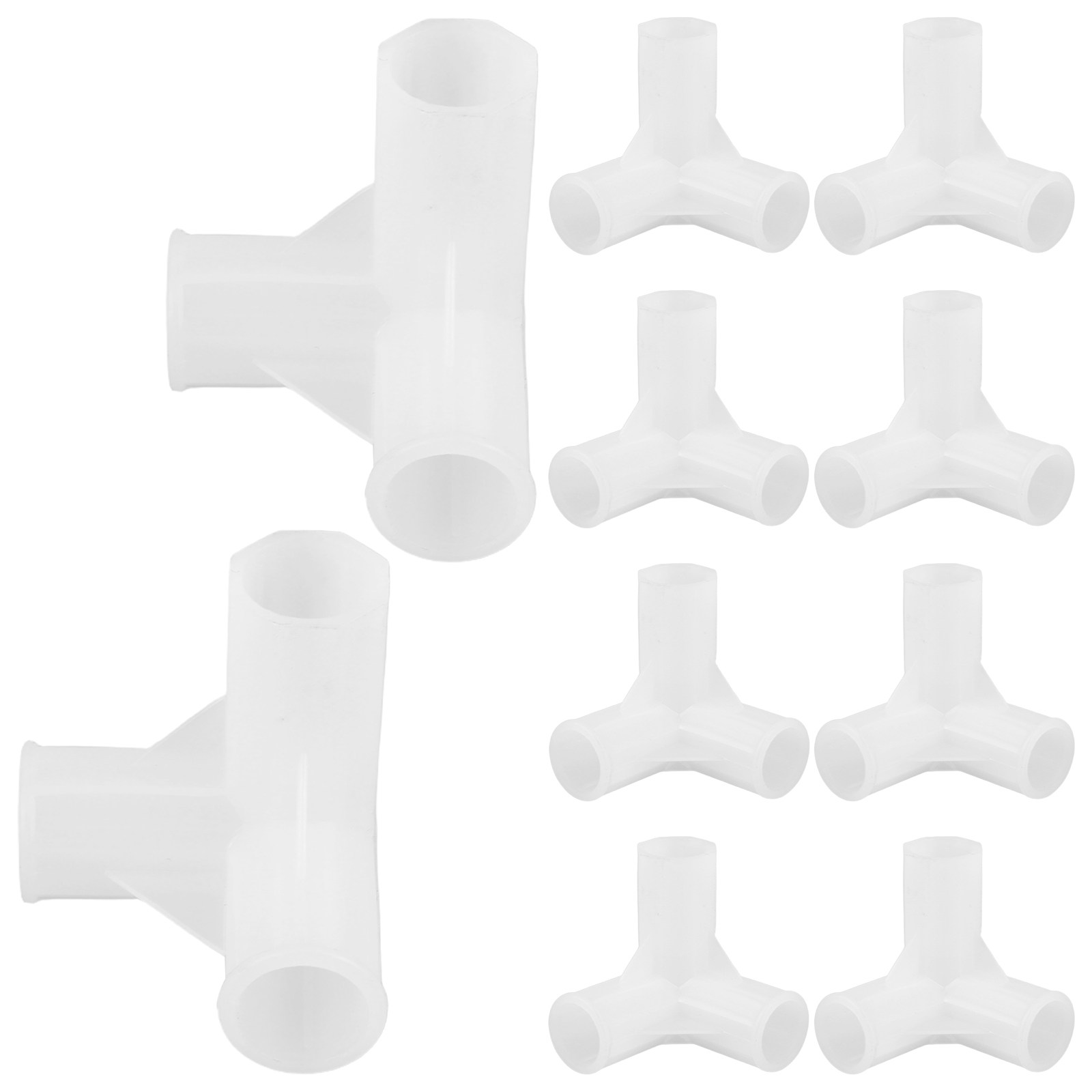 10Pcs Closet Rod 3-Way Connect - Furniture Hardware Fasteners recension och pris