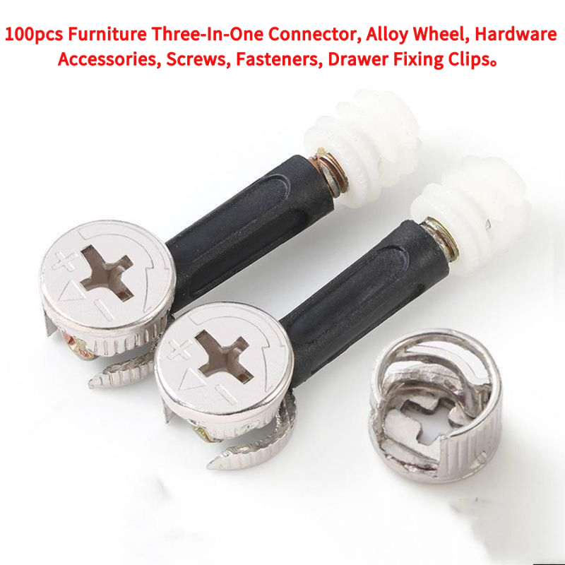 100pcs Furniture Three-In-One  - Furniture Hardware Fasteners recension och pris
