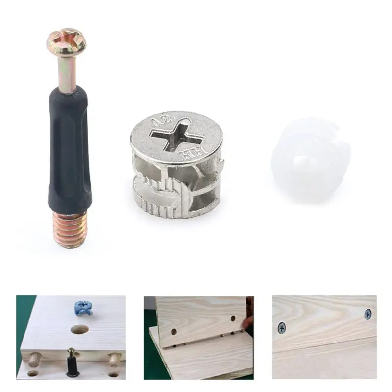 100pcs Furniture Three-In-One  - Furniture Hardware Fasteners recension och pris