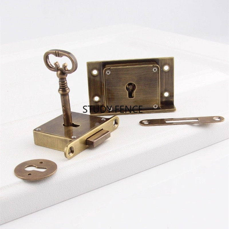 1PC Antique Metal Drawer Lock  - Furniture Hardware Locks recension och pris