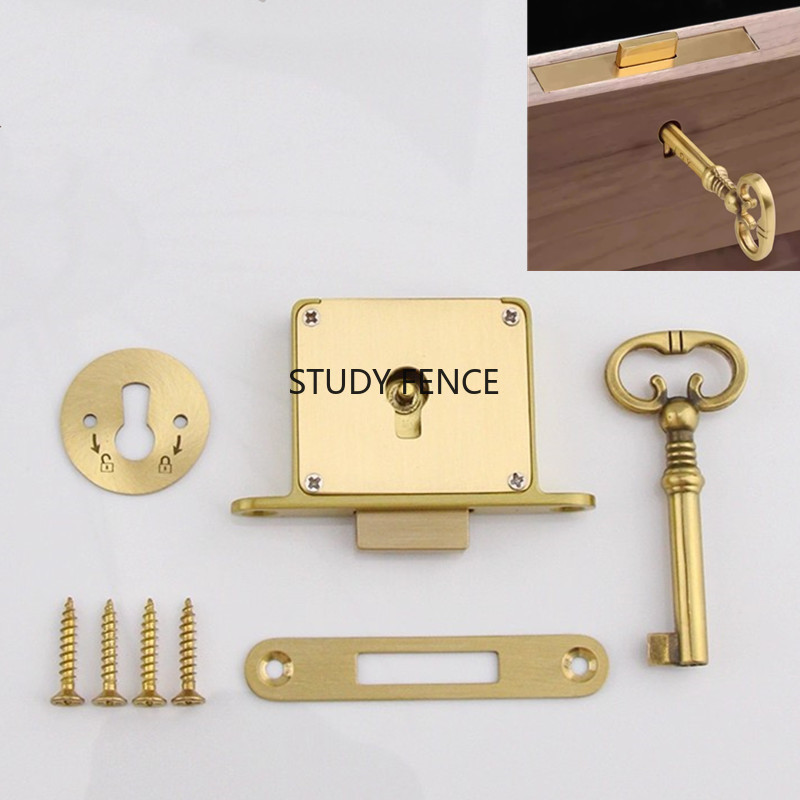 1PC Antique Metal Drawer Lock  - Furniture Hardware Locks recension och pris