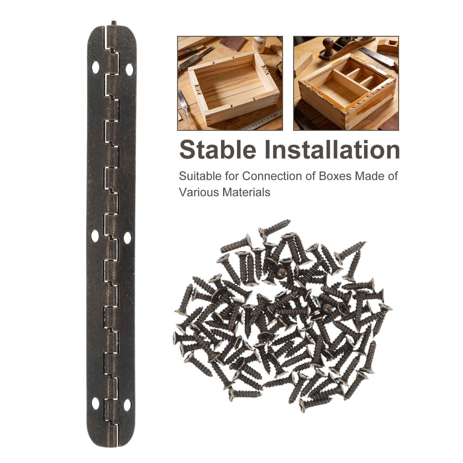 12Pcs Continuous Alloy Piano H - Piano Hinge Continuous recension och pris