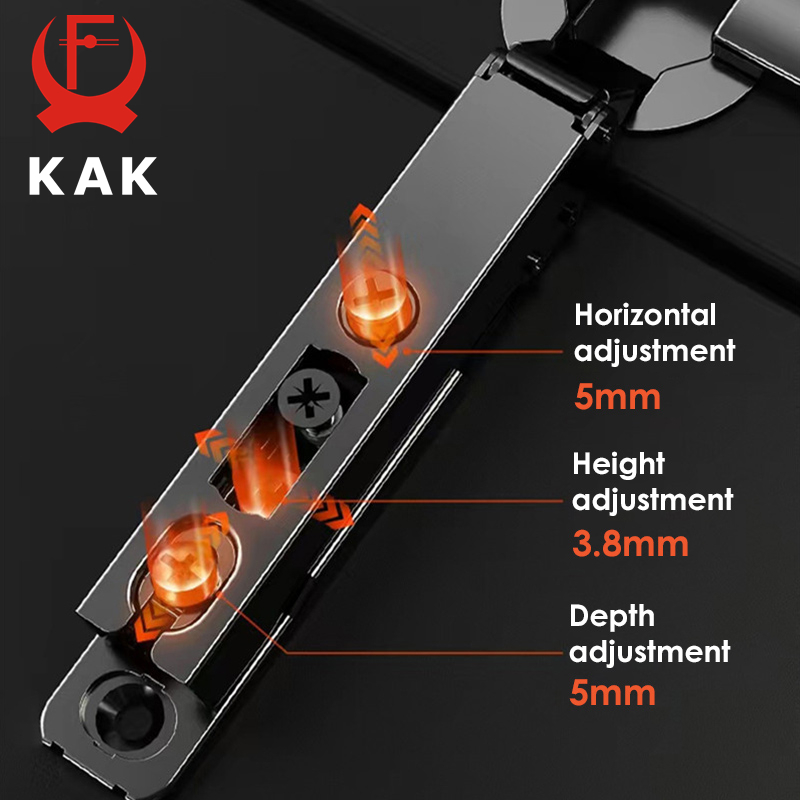 KAK 2PCS Kitchen Cabinet Hinge - Furniture Hardware Black recension och pris