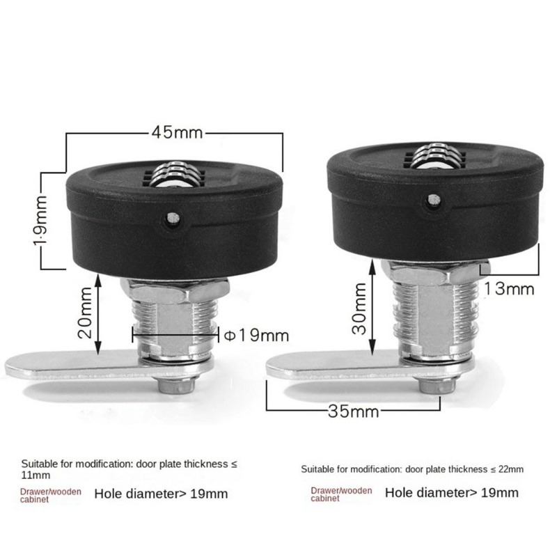 Drawer Password Lock 20/30mm T - Furniture Hardware Locks recension och pris