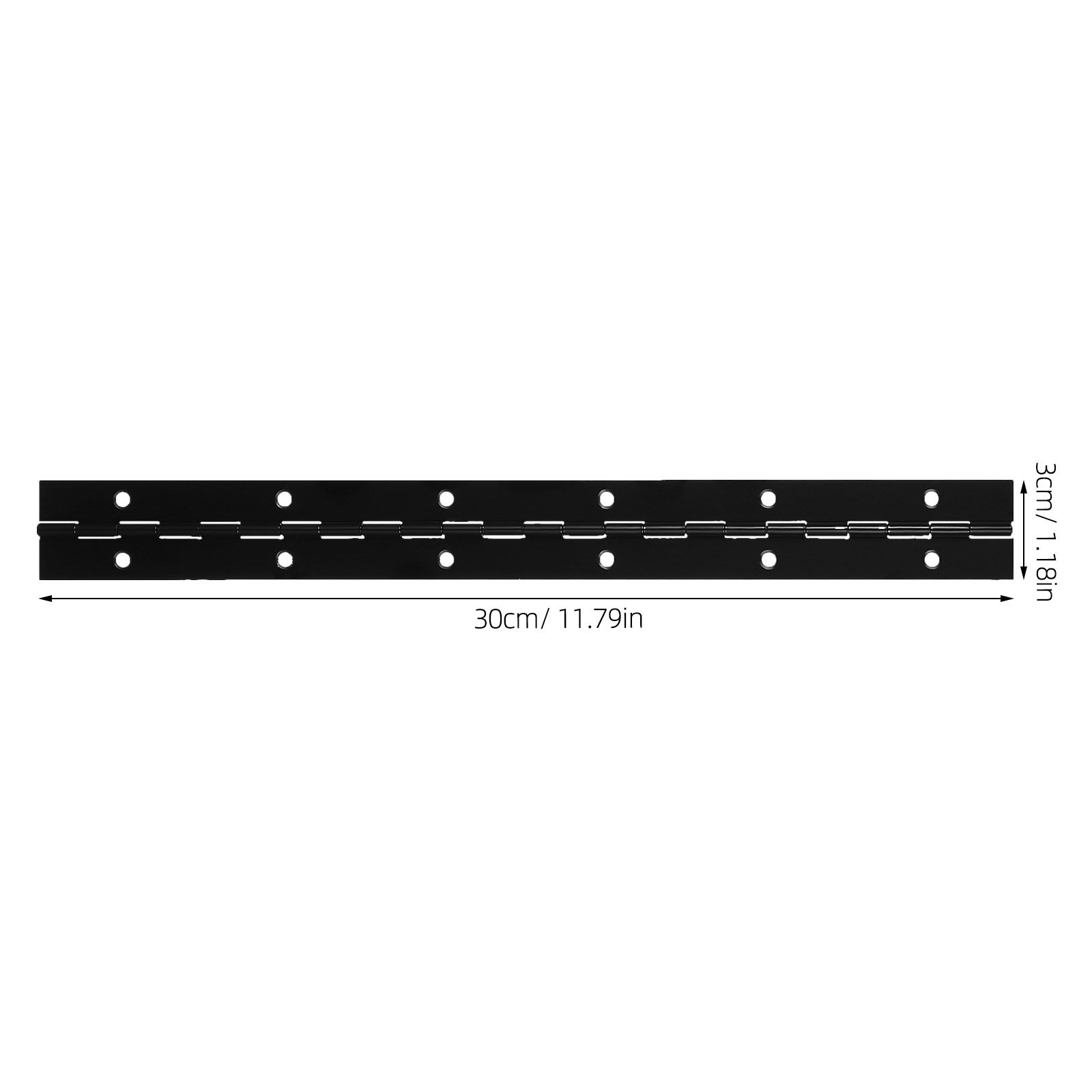 1Set Black Stainless Steel Hea - Piano Hinge Continuous recension och pris