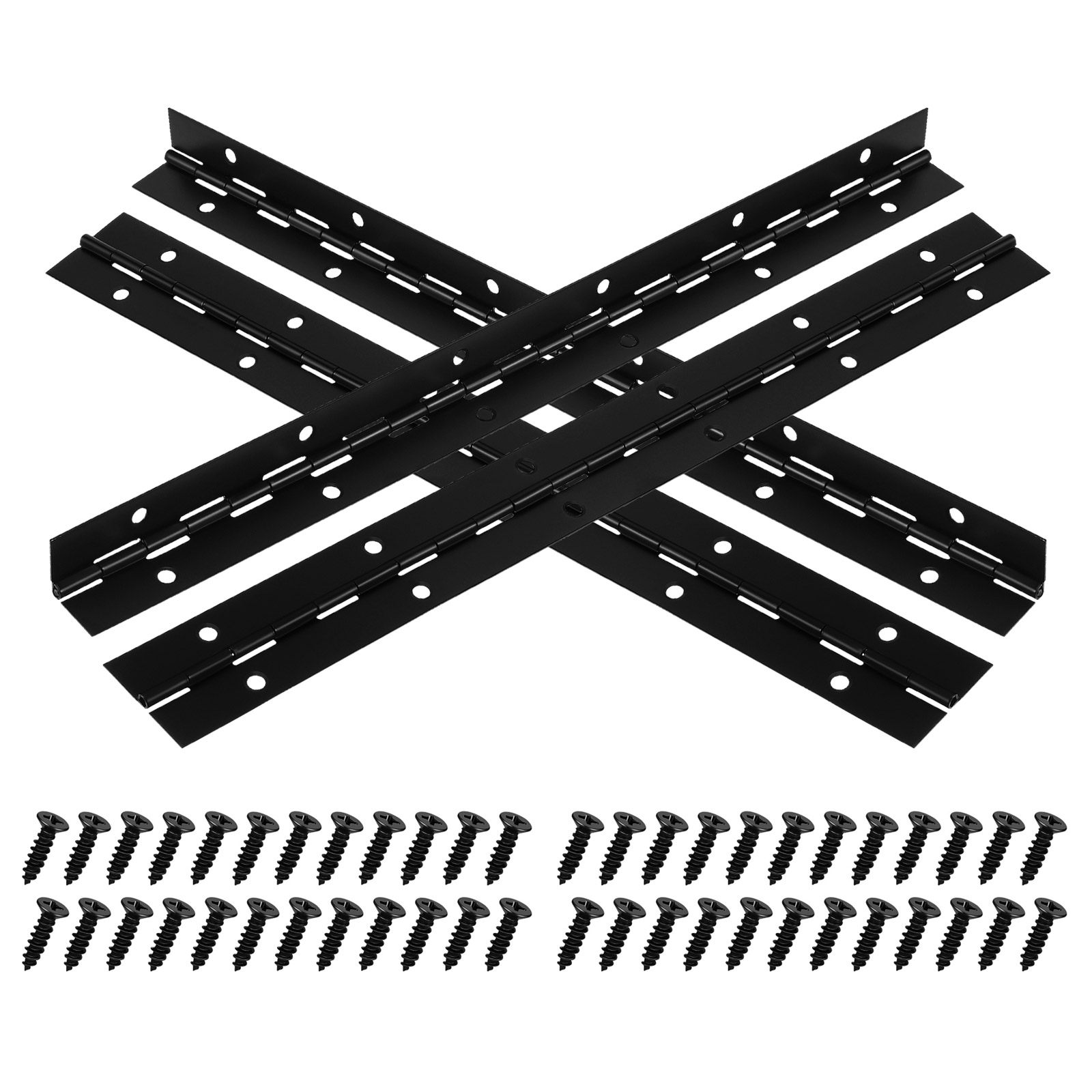 1Set Black Stainless Steel Hea - Piano Hinge Continuous recension och pris